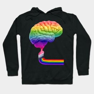 Inside the Mind of Art Right Brain Hoodie